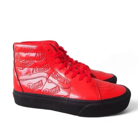 Vans x David Bowie SK8-Hi Platform 2 "Ziggy Stardust Red" Women's 9.5 - Picture 4 of 11